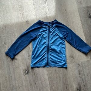 Blue 2T Rashguard With Full Zip